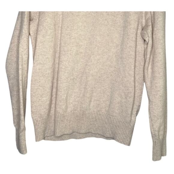 J.Crew Men's Lamb's Wool Crewneck Long Sleeve Pullover Sweater Rib Hems M Beige - Picture 4 of 15